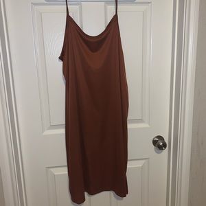 Spaghetti strap silky dress